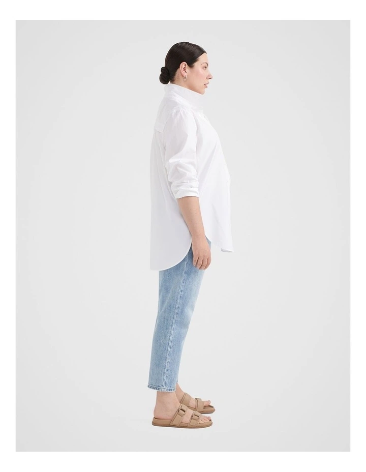 The Cotton Poplin Shirt in White
