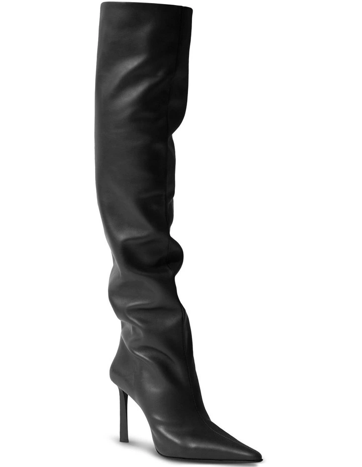Octavia II Knee High Boots in Black