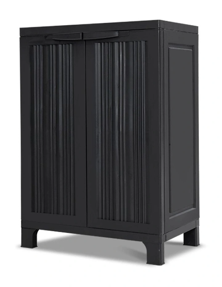 92cm Outdoor Storage Cabinet Box Lockable Cupboard Sheds Garage Adjust