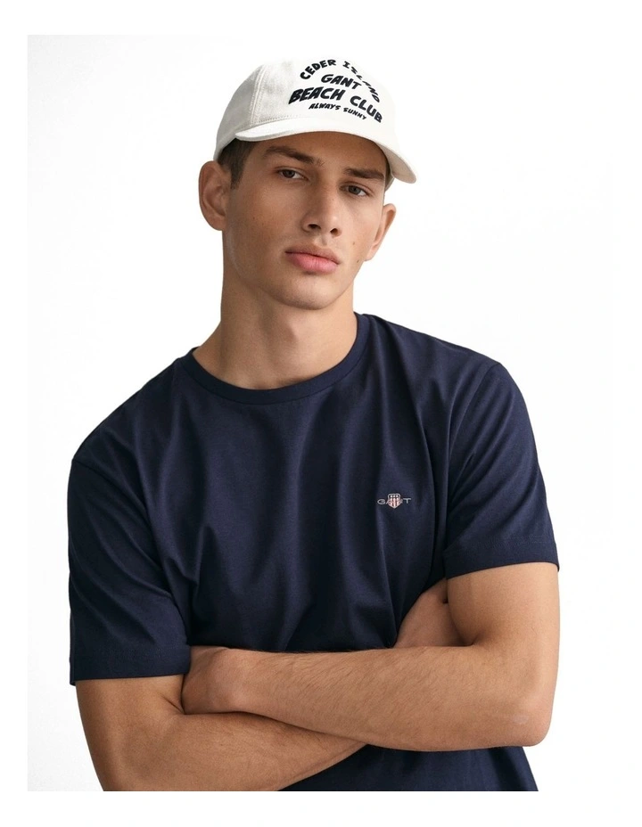 Regular Shield T-shirt in Evening Blue