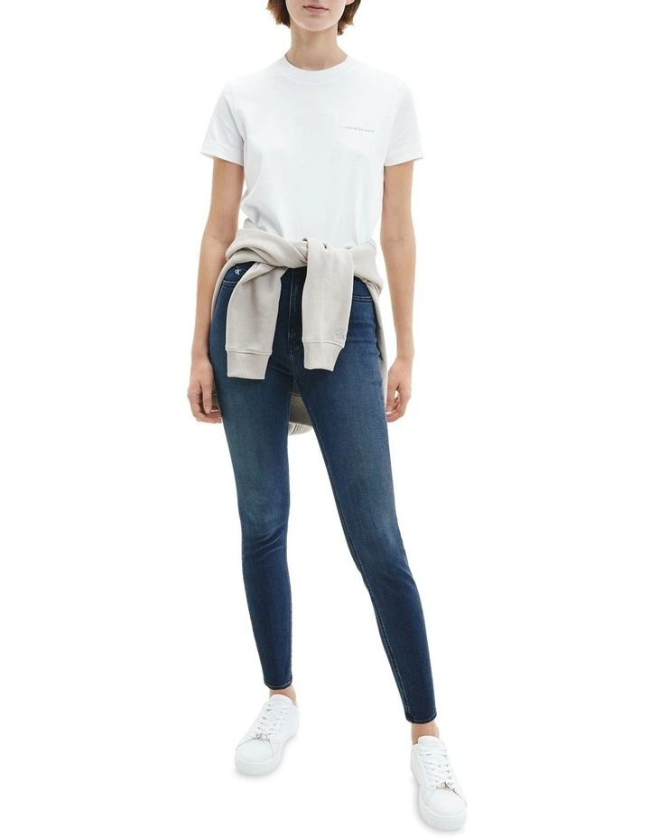 High Rise Super Skinny Ankle Jean Denim Dark