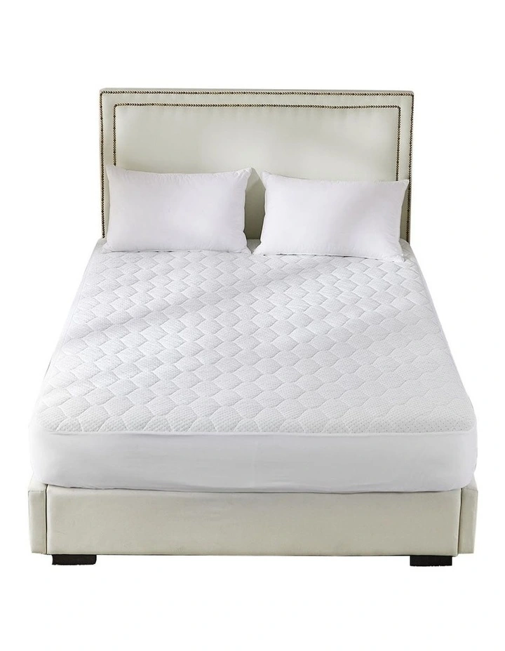 Waterproof Topper Bamboo Mattress Protector Single in White