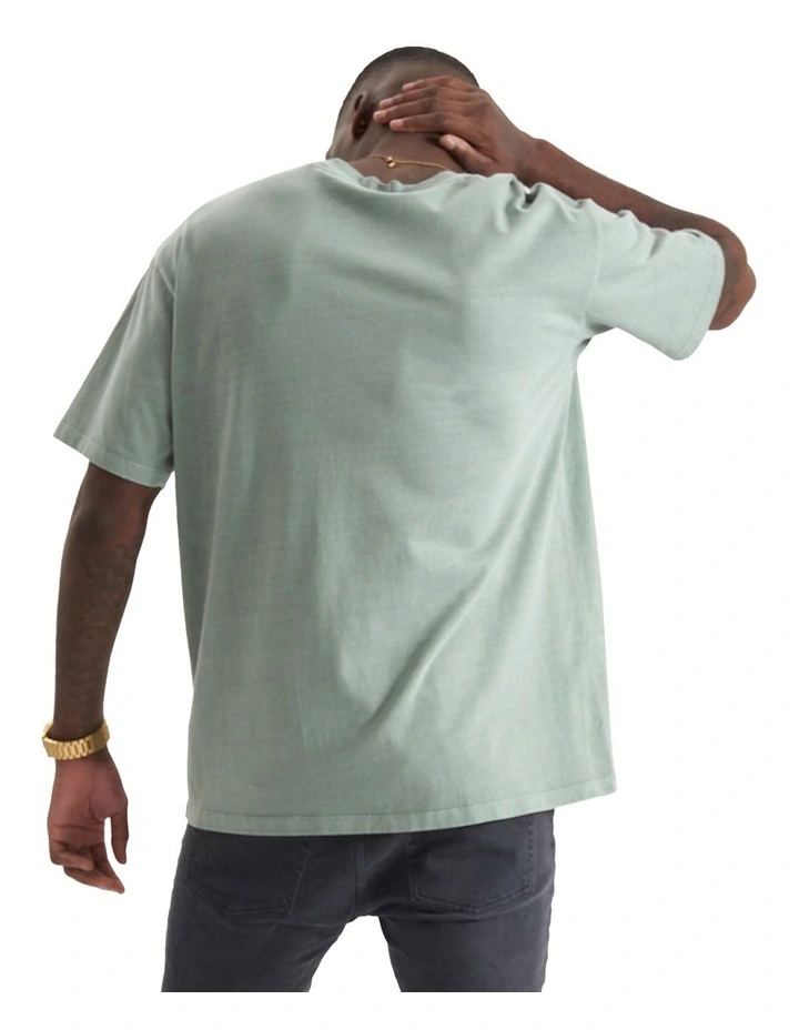 South Box Fit Tee in Pigment Slate Grey