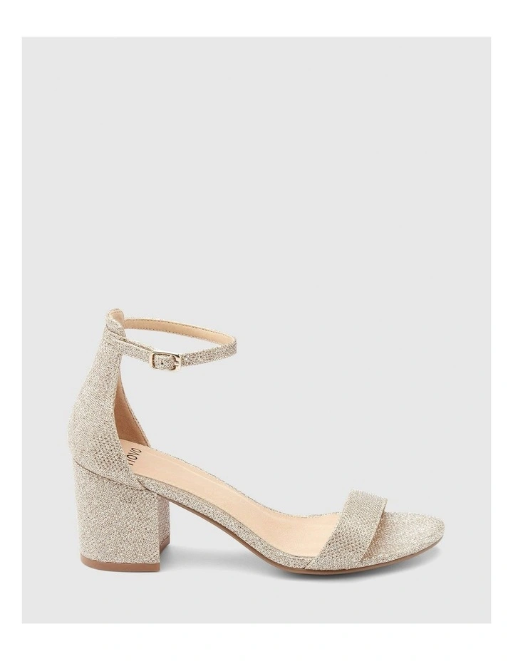 Pusha Heels in Gold