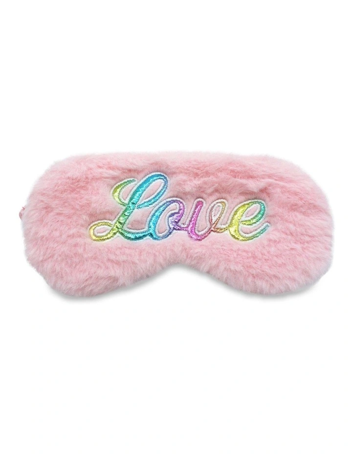 Love Eye Mask in Pink