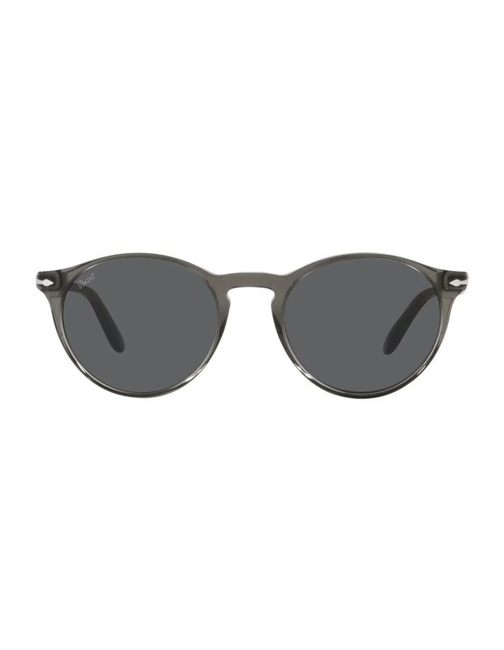 0PO3092SM Sunglasses In Dark Transparent Grey