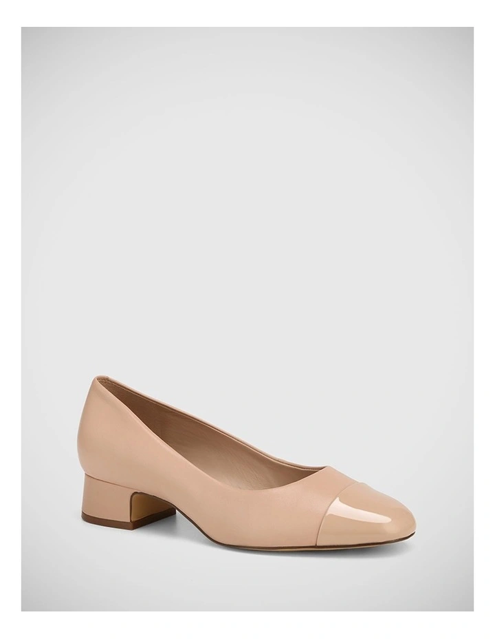 Edithe Leather Pump in New Flesh