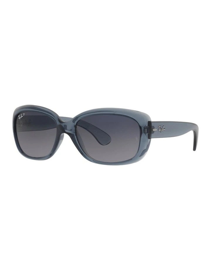 Jackie Ohh Transparent Blue Polarised Sunglasses