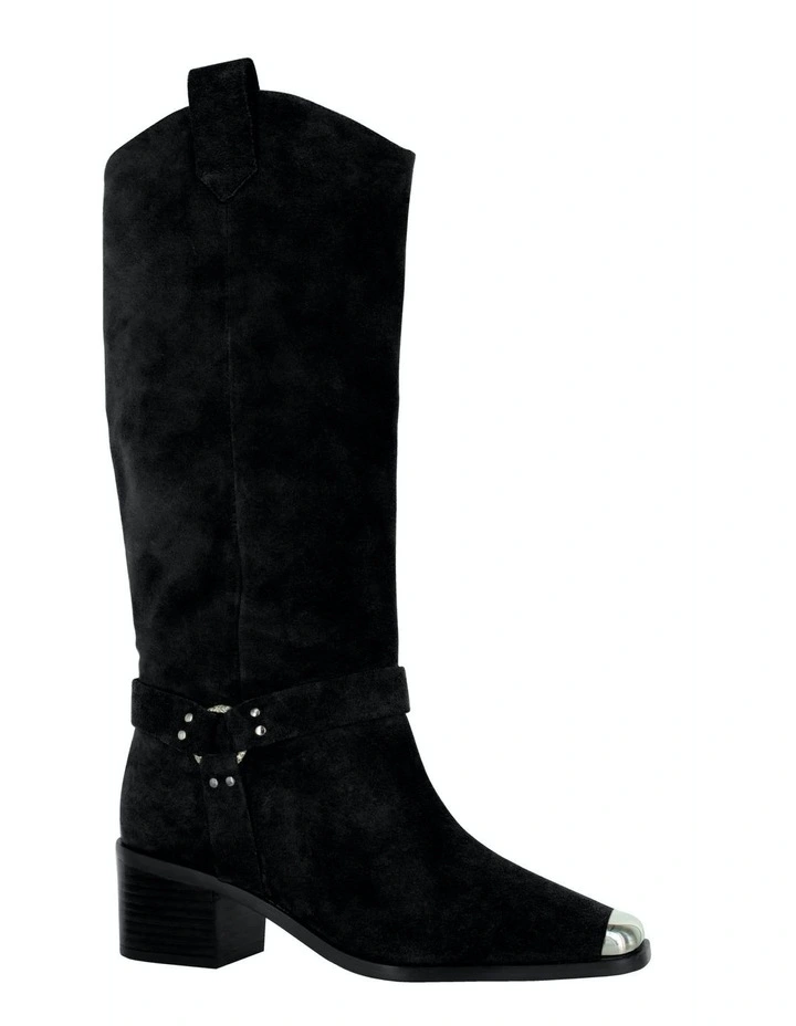 Rayana Knee High Boots in Black