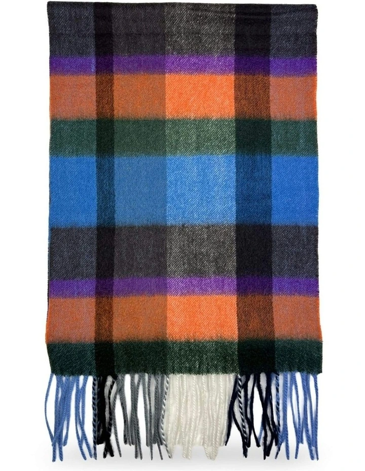 Asmund Check Scarf in Orange