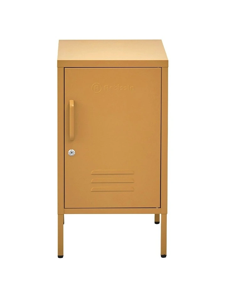 ArtissIn Bedside Table Metal Cabinet - MINI Yellow