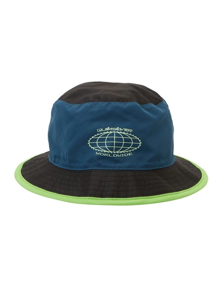 Flipped Out Bucket Hat in Aegean Blue