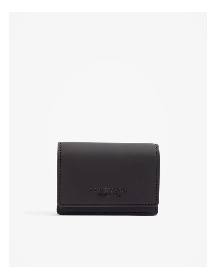 Coated Wallet in Black