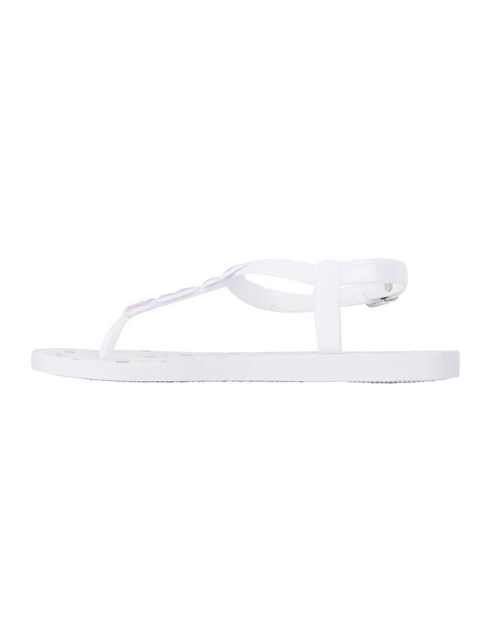 Khloe Violet Sandals in White