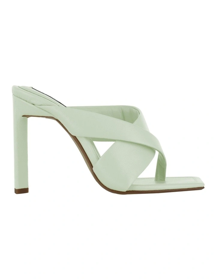 Sofie II Heeled Mules in Green