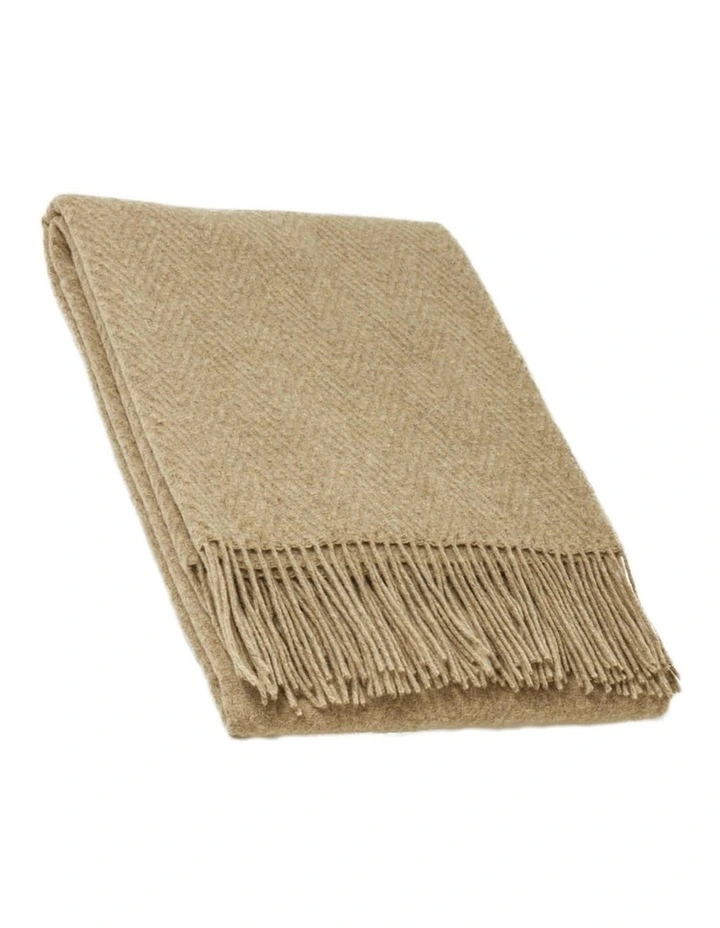 Hampton Throw Blanket in Camel