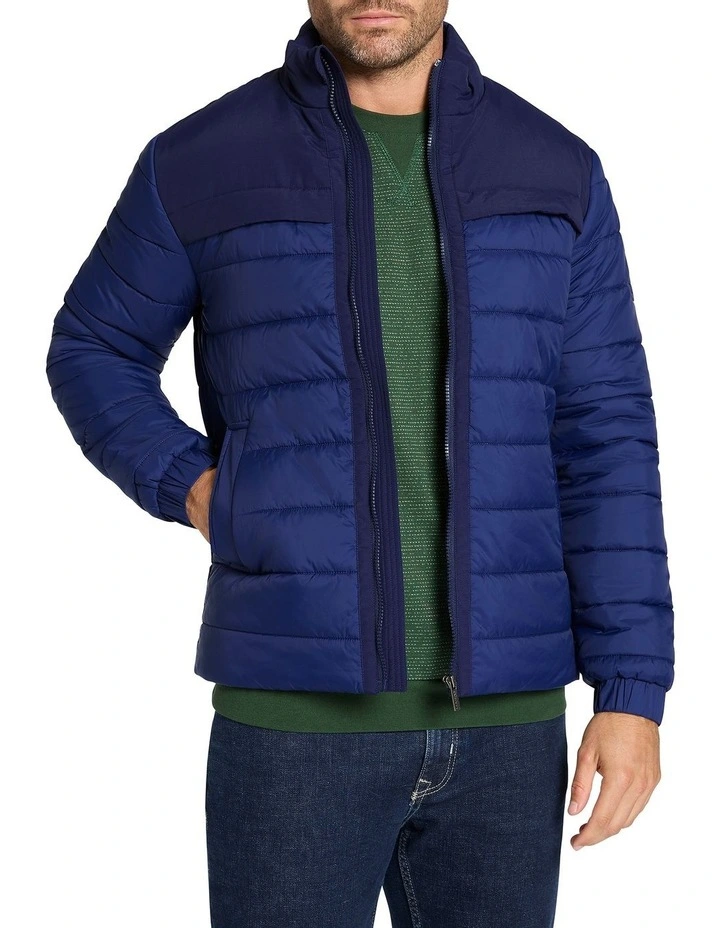 Erwin Puffer Jacket in Midnight Blue
