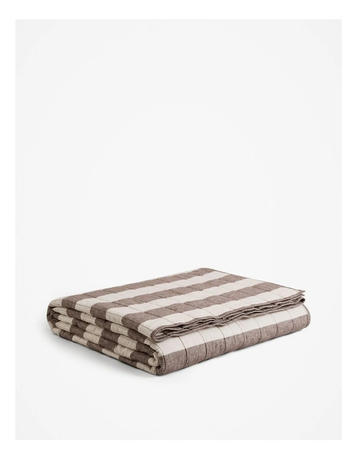 Lewis Bed Cover in Chocolate