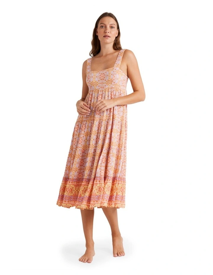 Sunspirit Shine Midi Dress in Lilac