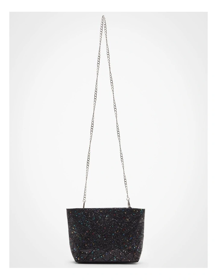 Sparkle Crossbody Bag in Black