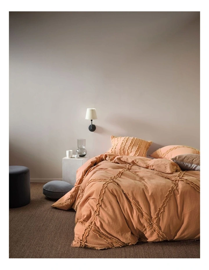Heather Quilt Cover Set In Brandy