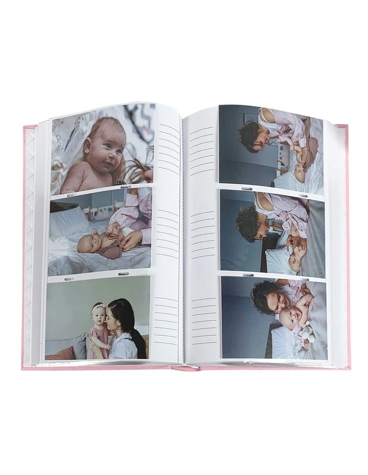 Hello Baby Photo Album 300 Photos Capacity in Pink