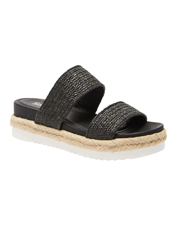 Winona Sandals In Black Weave