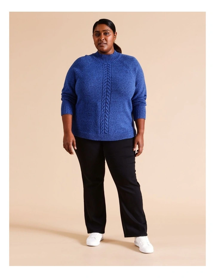 Organic Cotton Blend Wardrobe Staple Straight Jean In Black