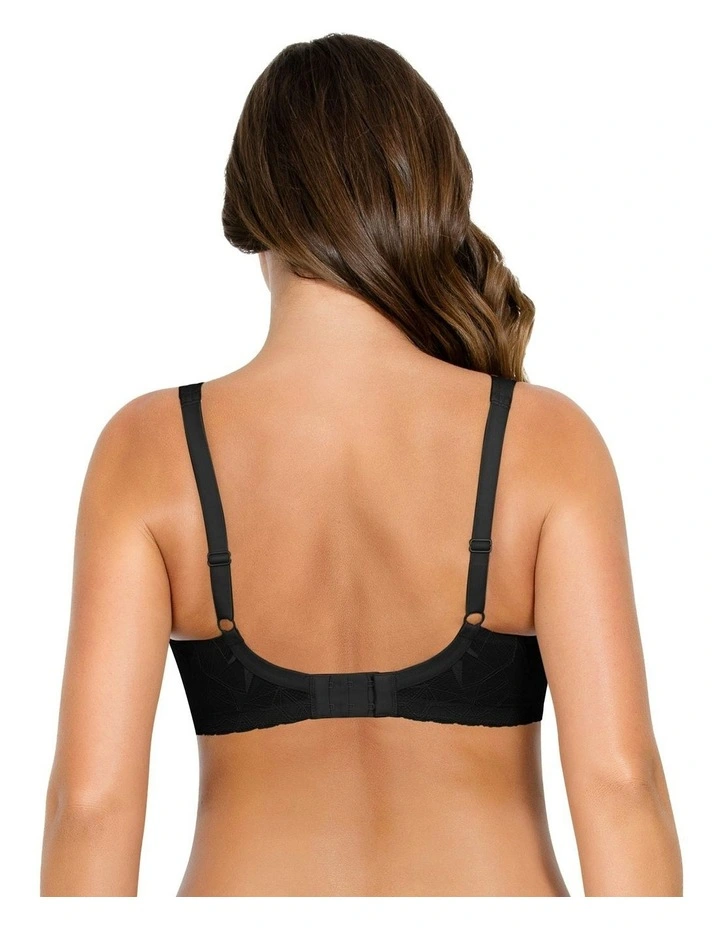 Leila Seamless Underwire Nursing Bra in Black