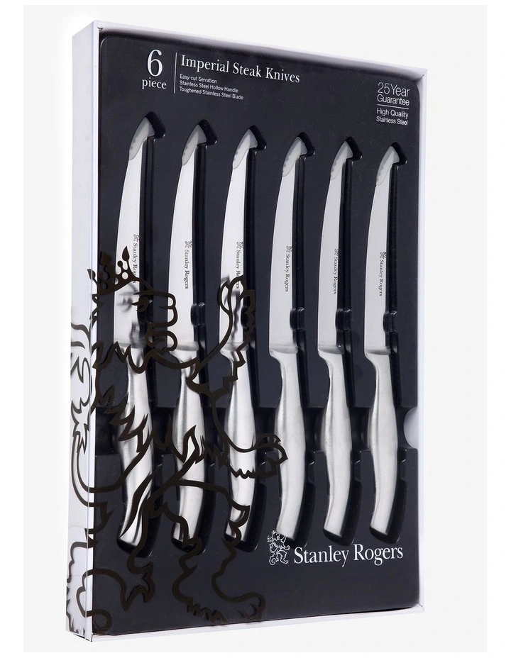 Imperial Steak Knives 6 Piece Set in Stainless Steel