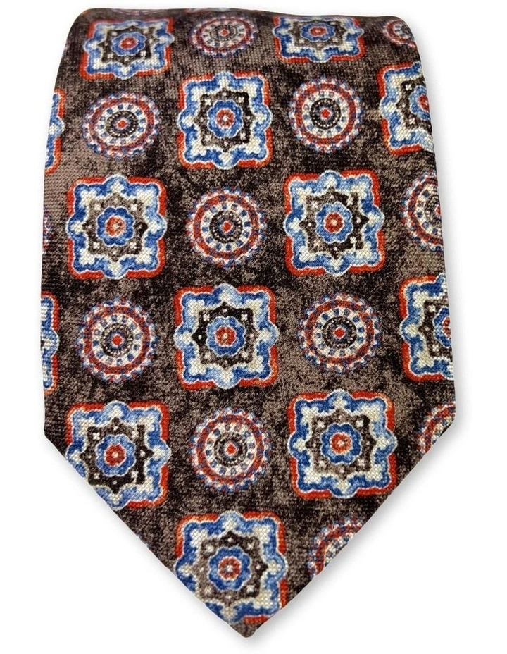 Termini Pattern Tie in Brown