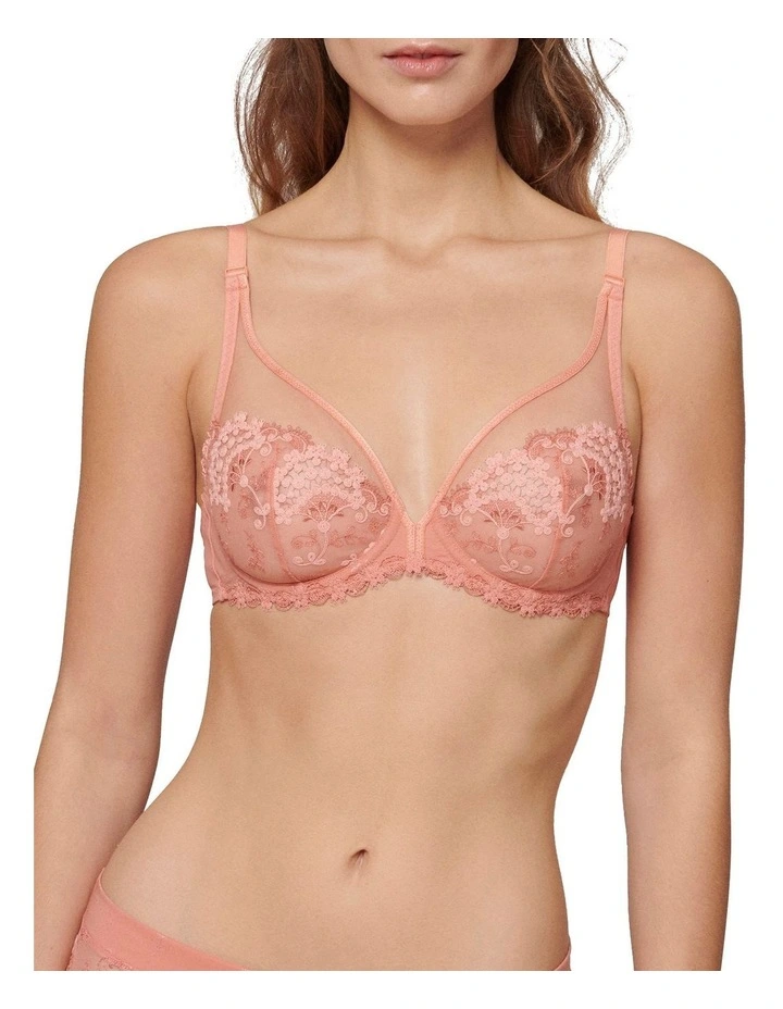 Wish Full Cup Plunge Bra in Orange