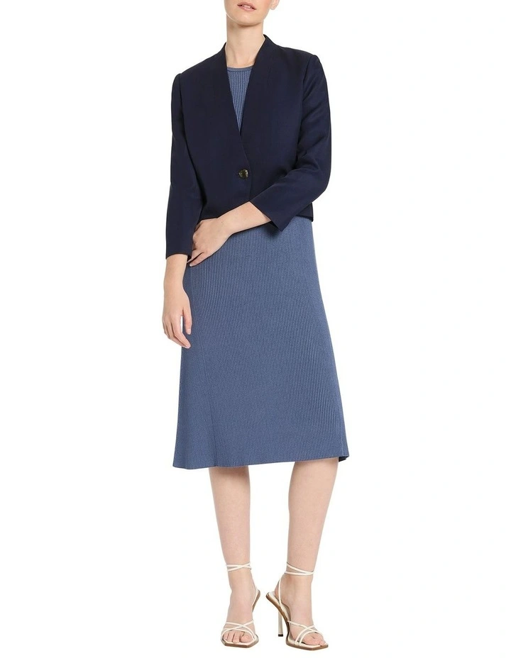 Mavie Cropped Jacket in Ink