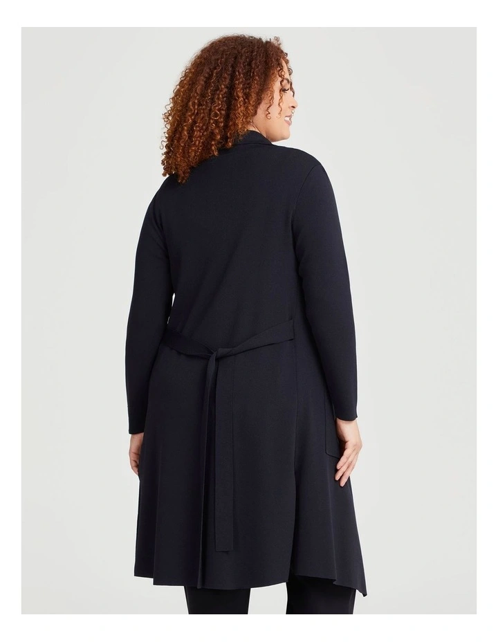 Downtown Natural Cardigan in Black