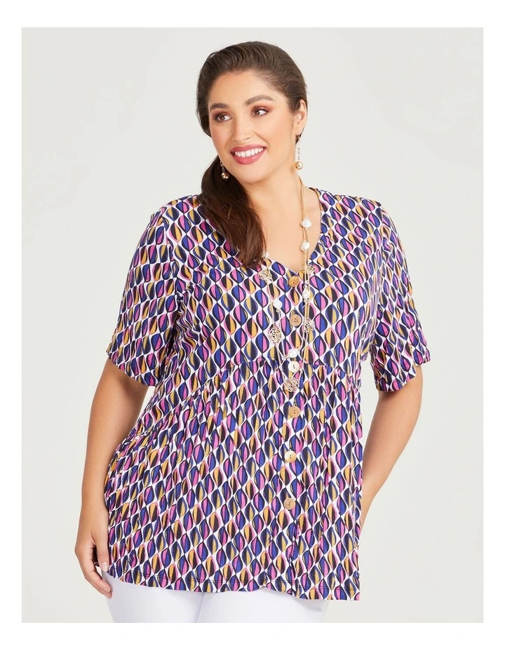Bamboo Geo Essence Top in Print