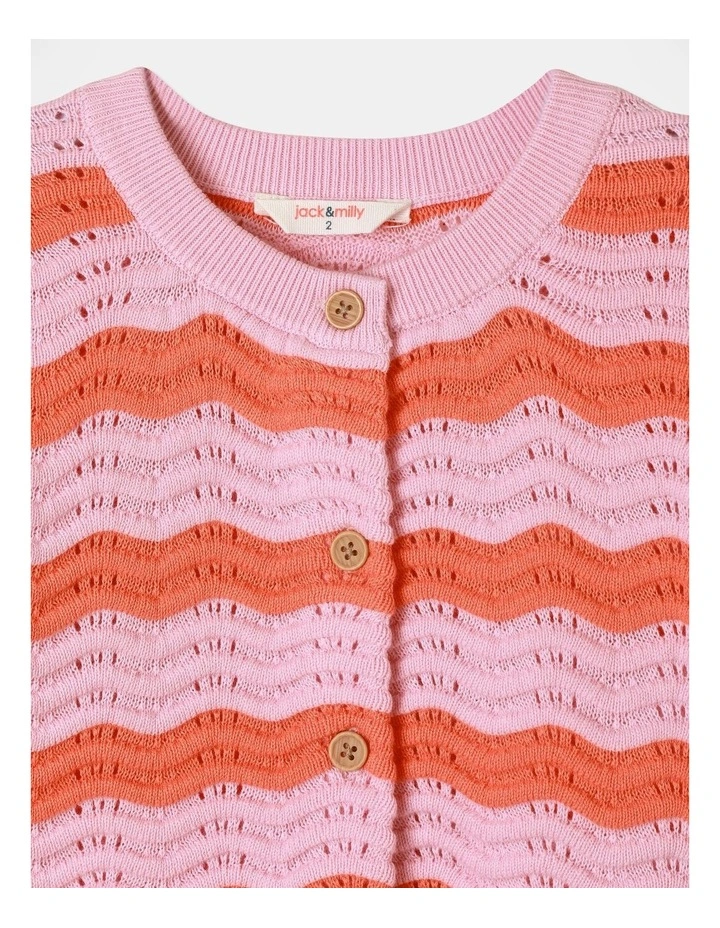 Coral Cardigan in Light Pink