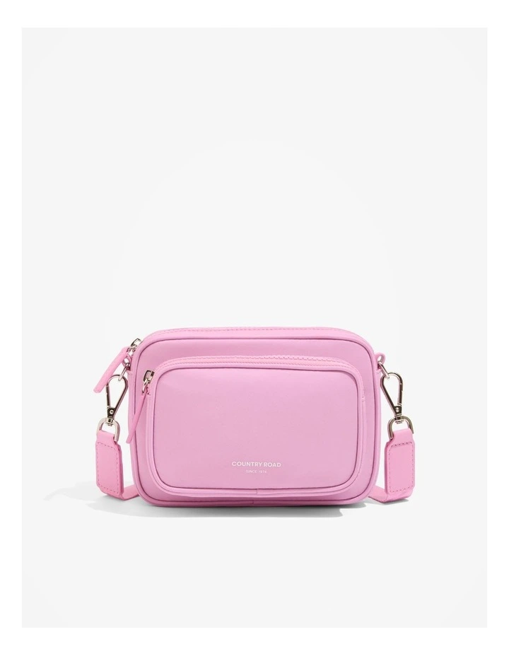 Recycled Polyester Mini Soft Crossbody Bag in Rosetta