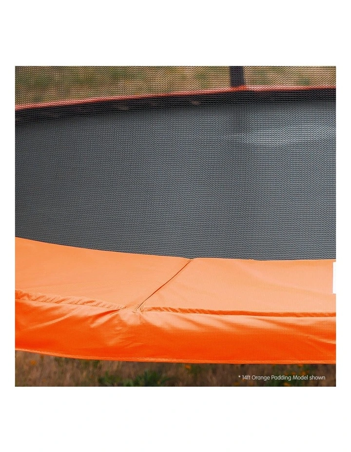 6ft Trampoline Round Free Safety Net Spring Pad Cover Mat LadderOrange