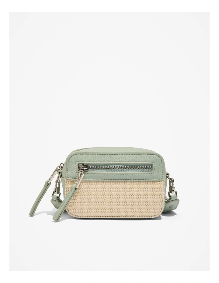 Raffia Camera Bag in Fern