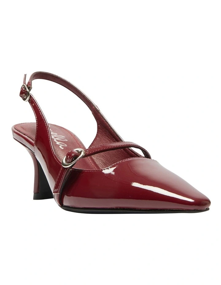 Ashley Heeled Shoes in Cherry Patent