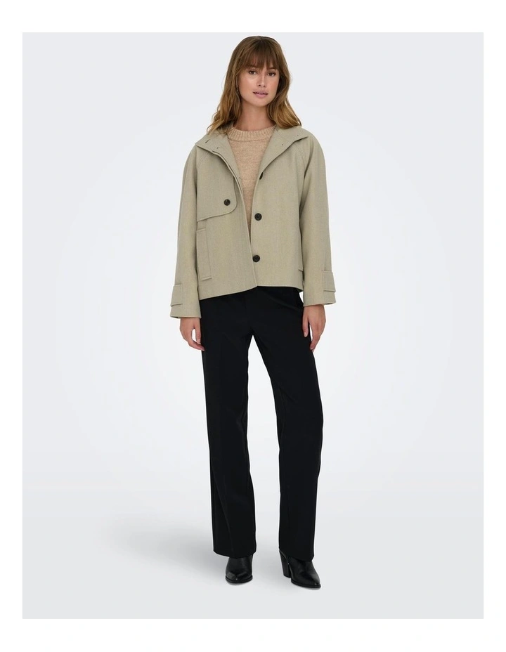 Nancy Hooded Jacket in Beige