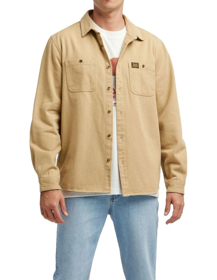 Worker Shirt In Union Stone