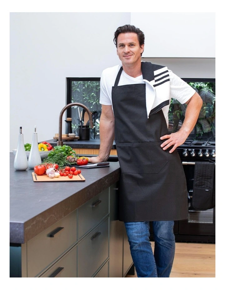 Lennox Black Double Oven Mitt in Black