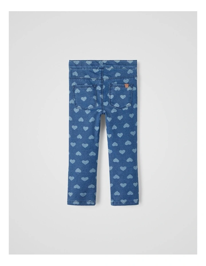 Salli Slim Leggings in Dark Blue Denim