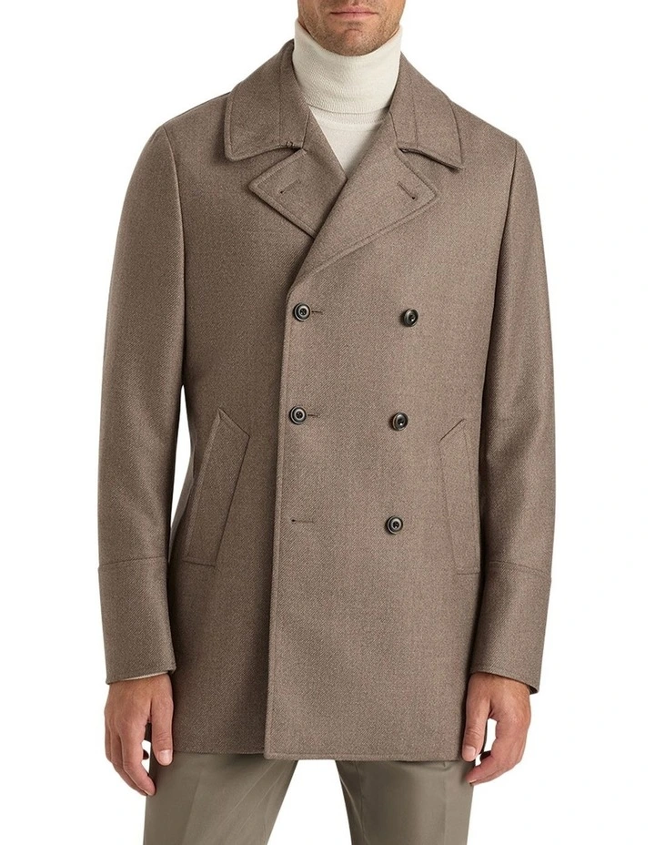 Claudio Peacoat in Camel