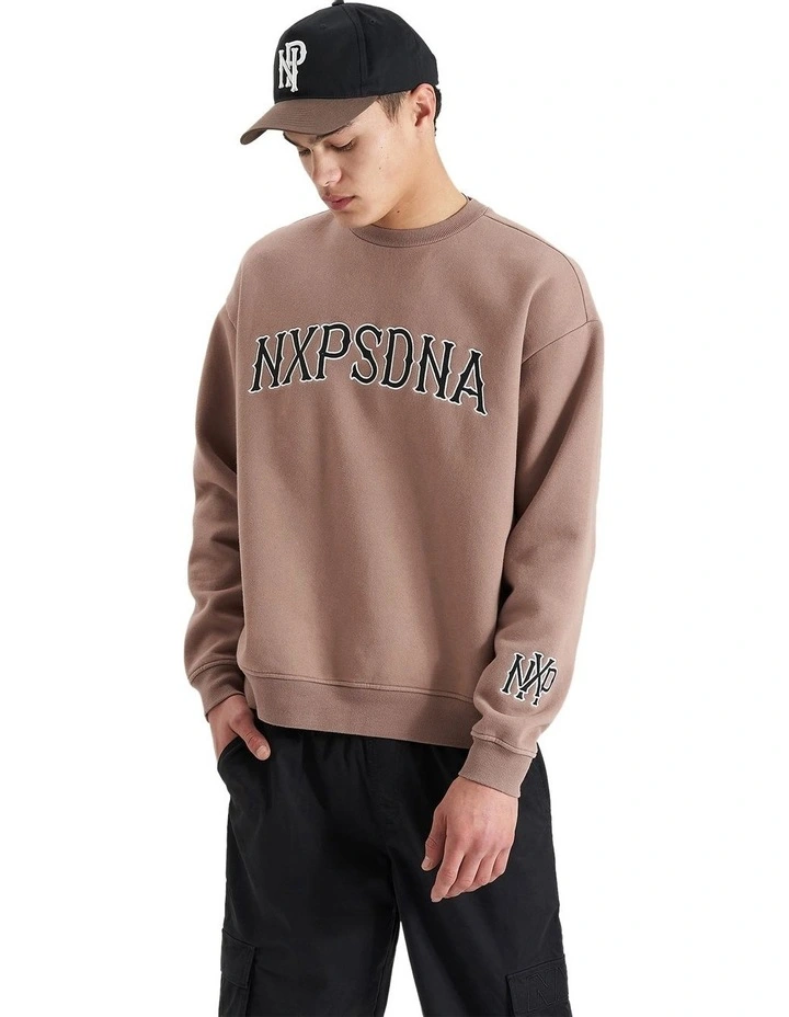 Vault Heavy Box Fit Sweater in Brown