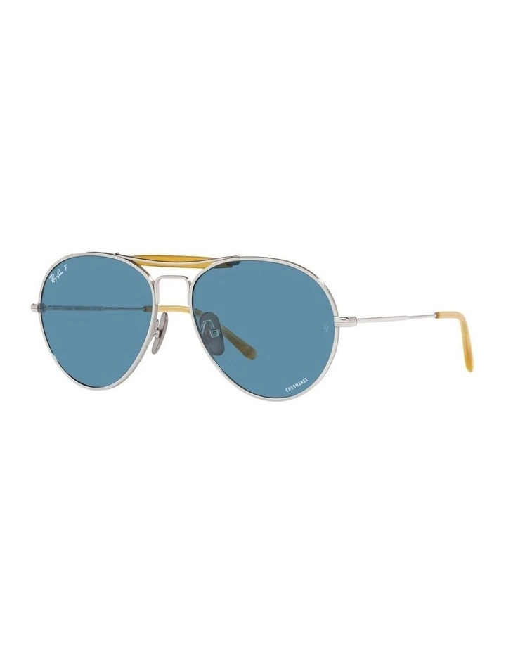 RB8063 Titanium Silver Polarised Sunglasses