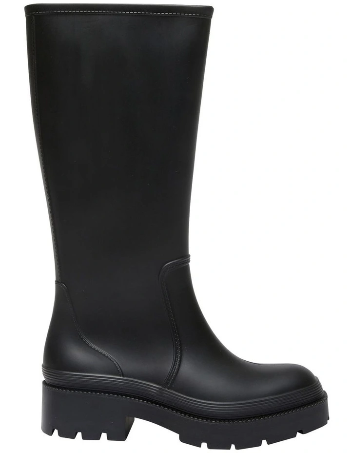 Thunder Gum Boots in Black Smooth