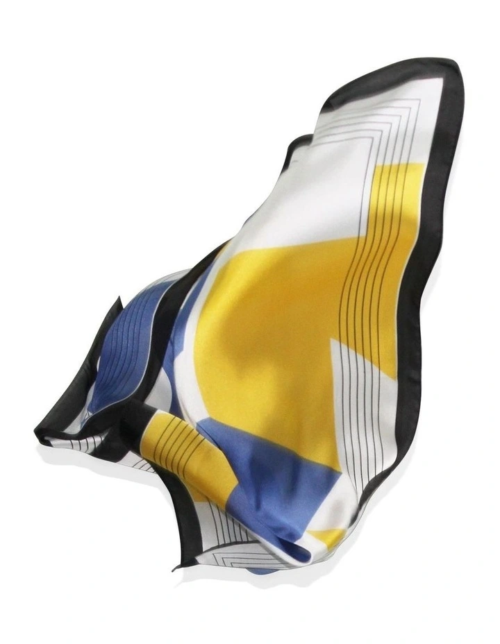 Anessa Hair Scarf in Yellow/Blue