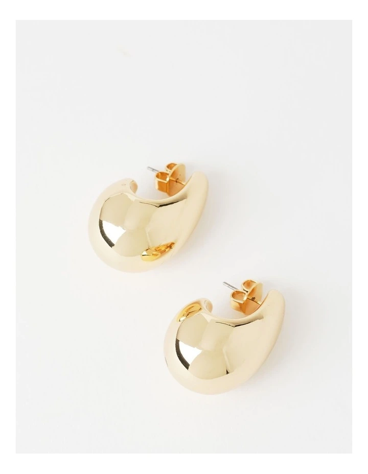 Statement Teardrop Earring in Gold